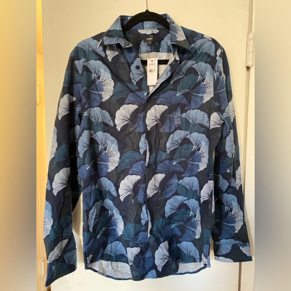 NWT Express Men's Patterned Shirt Dress